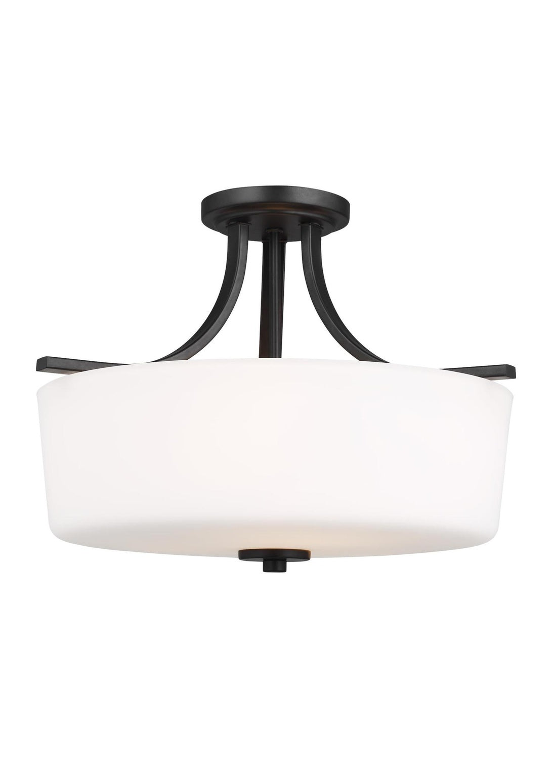 GENERATION LIGHTING, KEMAL THREE LIGHT SEMI-FLUSH MOUNT, SEMI FLUSH MOUNT LIGHT