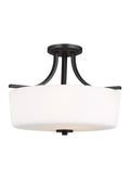 GENERATION LIGHTING, KEMAL THREE LIGHT SEMI-FLUSH MOUNT, SEMI FLUSH MOUNT LIGHT