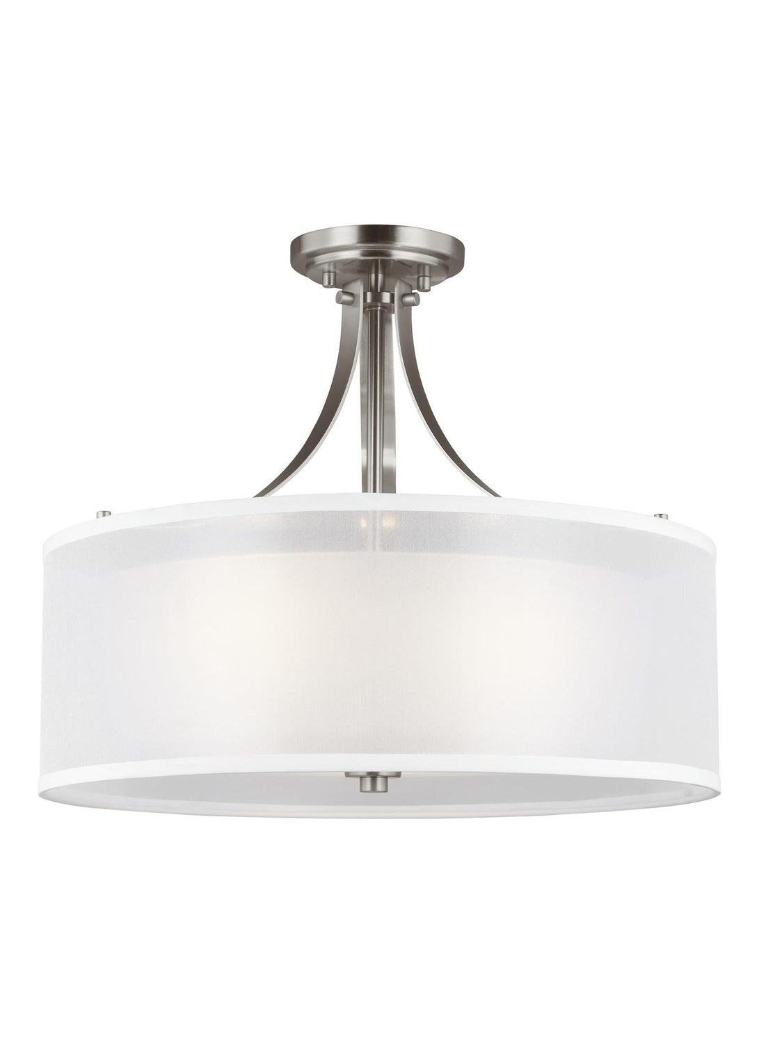 GENERATION LIGHTING, ELMWOOD PARK THREE LIGHT SEMI-FLUSH MOUNT, SEMI FLUSH MOUNT LIGHT