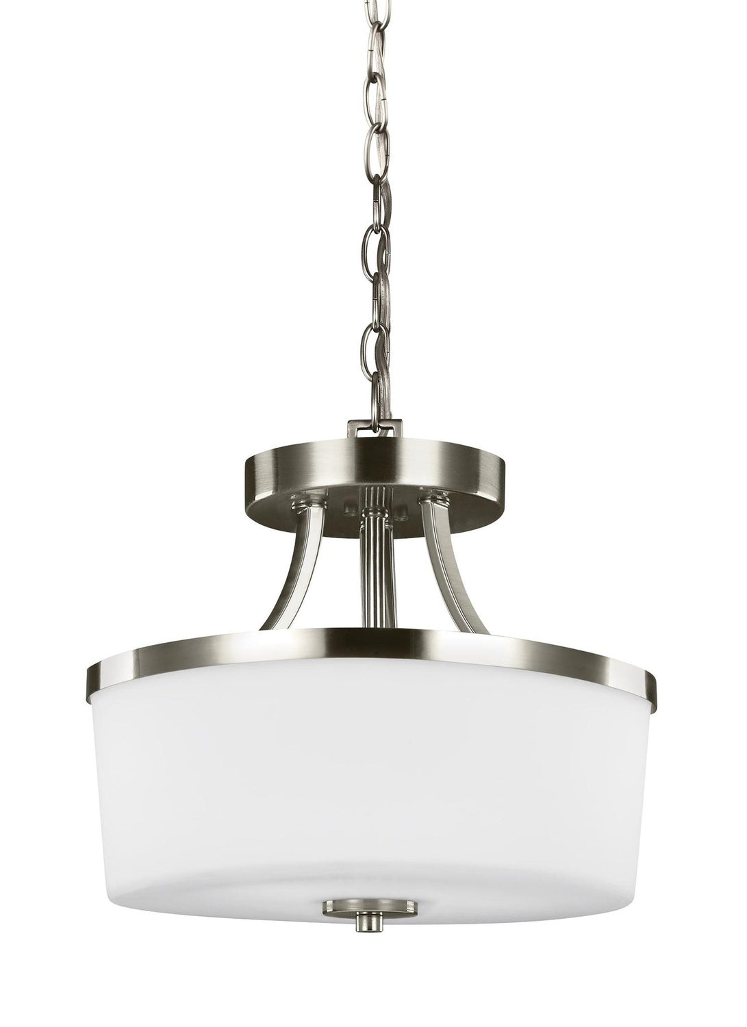 GENERATION LIGHTING HETTINGER TWO LIGHT SEMI-FLUSH CONVERTIBLE PENDANT