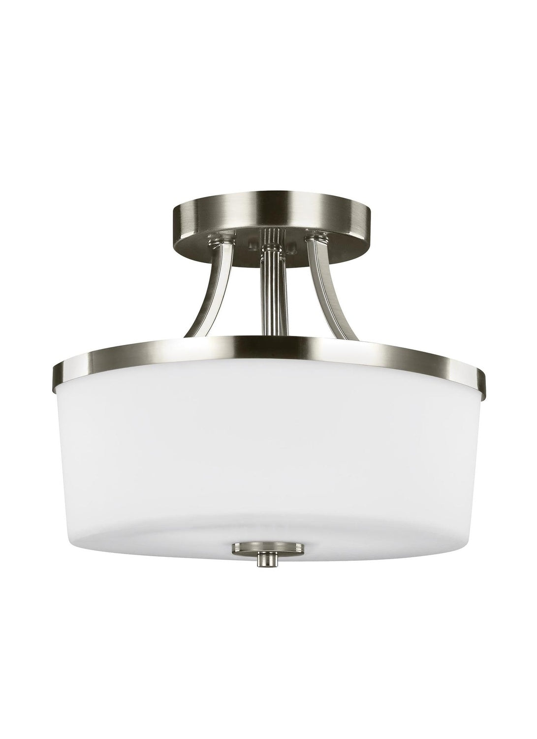 GENERATION LIGHTING HETTINGER TWO LIGHT SEMI-FLUSH CONVERTIBLE PENDANT