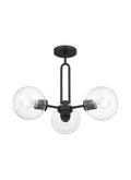 VISUAL COMFORT STUDIO, CODYN THREE LIGHT SEMI-FLUSH CONVERTIBLE PENDANT, SEMI FLUSH MOUNT LIGHT