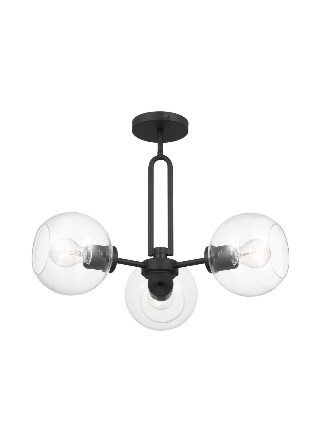 VISUAL COMFORT & CO., CODYN THREE LIGHT SEMI-FLUSH CONVERTIBLE PENDANT, SEMI FLUSH MOUNT LIGHT