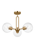VISUAL COMFORT STUDIO, CODYN THREE LIGHT SEMI-FLUSH CONVERTIBLE PENDANT, SEMI FLUSH MOUNT LIGHT
