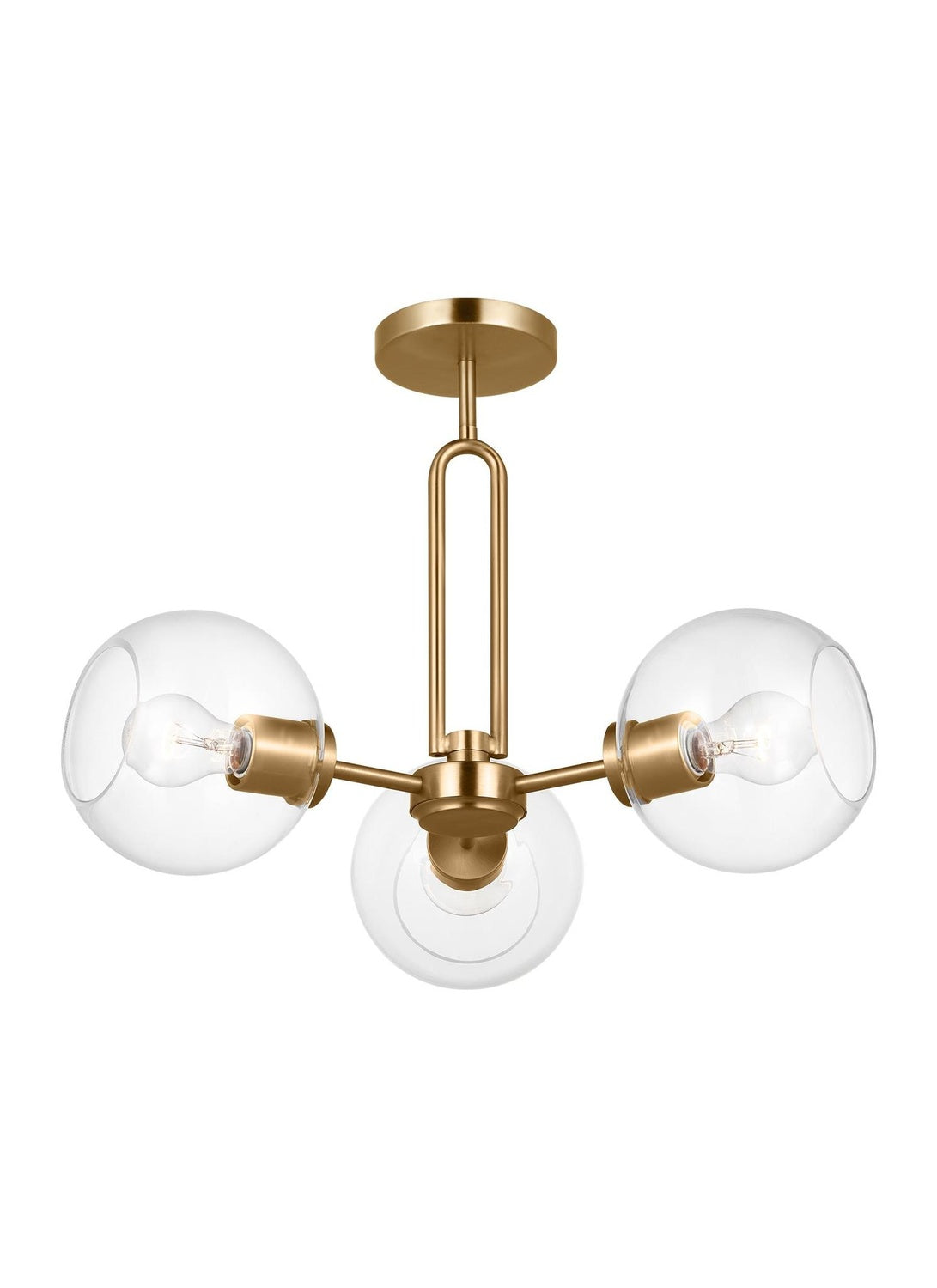 VISUAL COMFORT & CO., CODYN THREE LIGHT SEMI-FLUSH CONVERTIBLE PENDANT, SEMI FLUSH MOUNT LIGHT