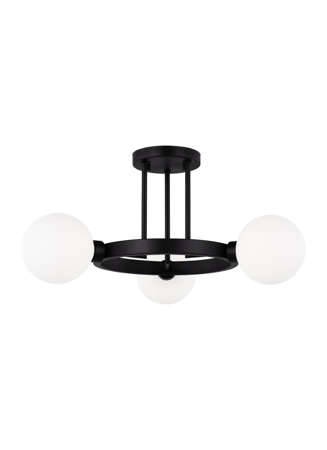 VISUAL COMFORT & CO., CLYBOURN THREE LIGHT SEMI-FLUSH MOUNT, SEMI FLUSH MOUNT LIGHT