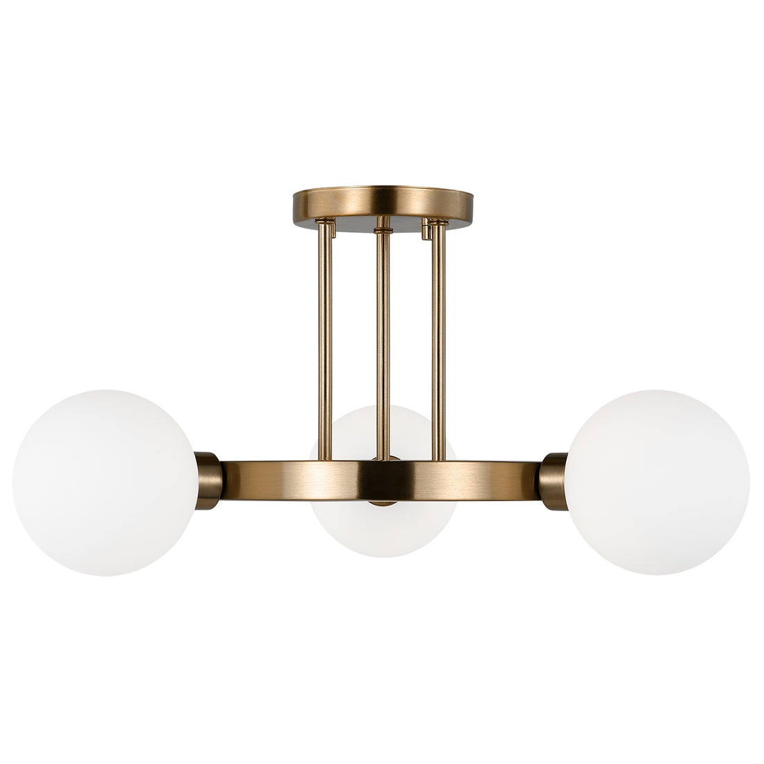 VISUAL COMFORT & CO., CLYBOURN THREE LIGHT SEMI-FLUSH MOUNT, SEMI FLUSH MOUNT LIGHT