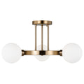 VISUAL COMFORT STUDIO, CLYBOURN THREE LIGHT SEMI-FLUSH MOUNT, SEMI FLUSH MOUNT LIGHT
