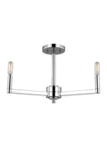 VISUAL COMFORT STUDIO, FULLTON THREE LIGHT SEMI-FLUSH MOUNT, SEMI FLUSH MOUNT LIGHT
