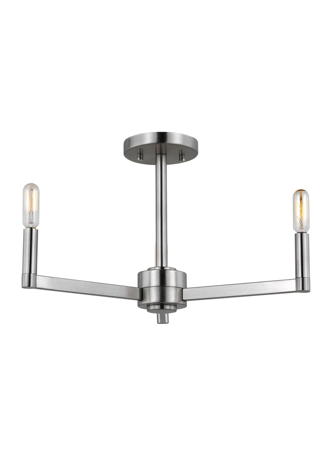VISUAL COMFORT STUDIO, FULLTON THREE LIGHT SEMI-FLUSH MOUNT, SEMI FLUSH MOUNT LIGHT