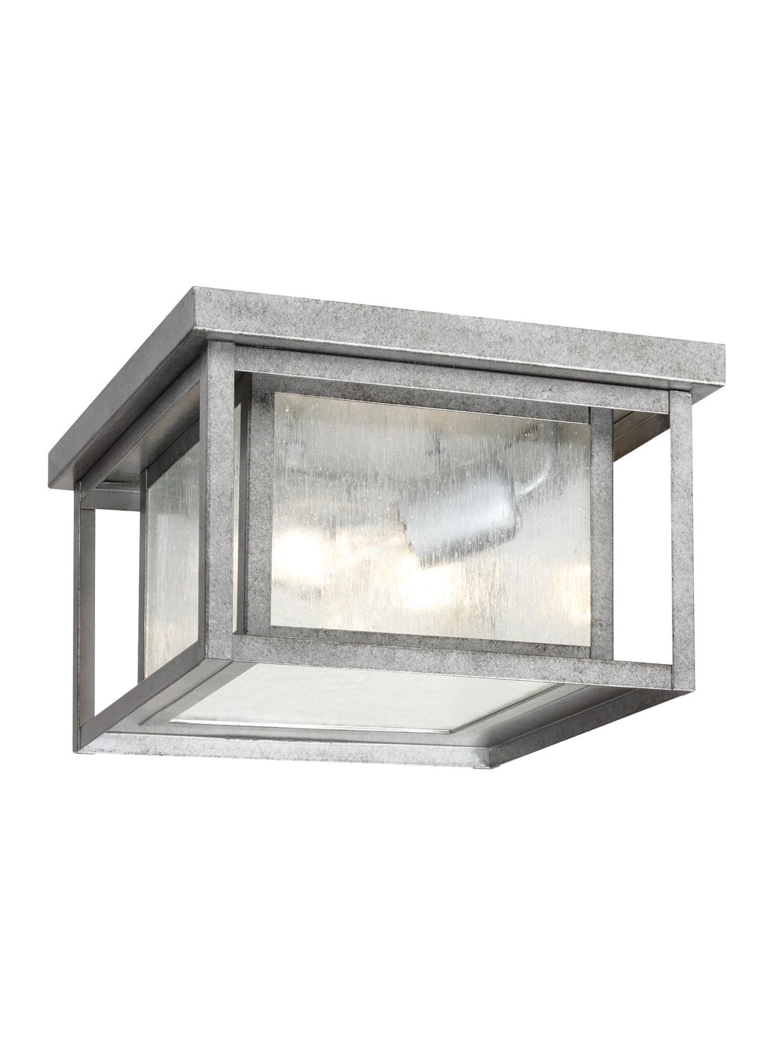 GENERATION LIGHTING, HUNNINGTON TWO LIGHT OUTDOOR CEILING FLUSH MOUNT, OUTDOOR CEILING LIGHTS