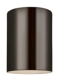 VISUAL COMFORT & CO., OUTDOOR CYLINDERS ONE LIGHT OUTDOOR CEILING FLUSH MOUNT, OUTDOOR CEILING LIGHTS