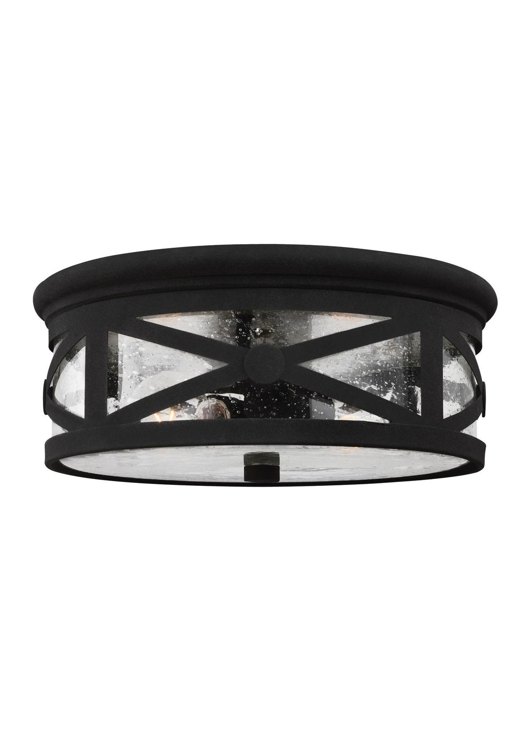 GENERATION LIGHTING, TWO LIGHT OUTDOOR CEILING FLUSH MOUNT, OUTDOOR CEILING LIGHTS