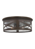 GENERATION LIGHTING, TWO LIGHT OUTDOOR CEILING FLUSH MOUNT, OUTDOOR CEILING LIGHTS
