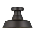 VISUAL COMFORT & CO., BARN LIGHT ONE LIGHT OUTDOOR FLUSH MOUNT, OUTDOOR CEILING LIGHTS