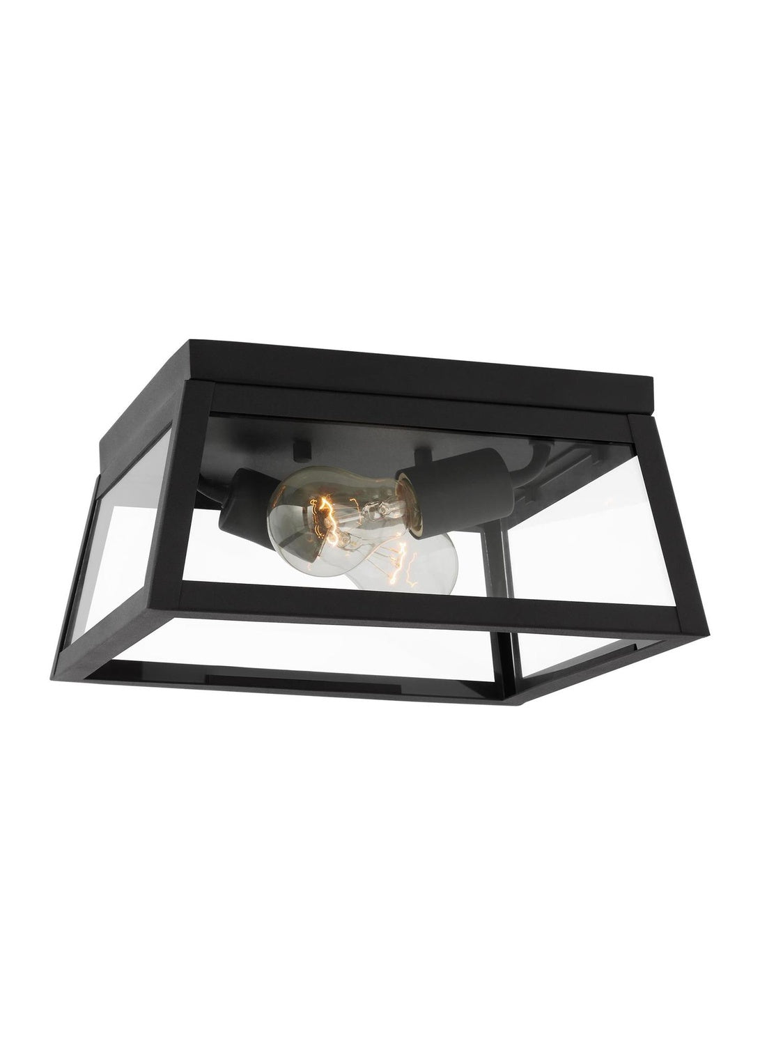 VISUAL COMFORT STUDIO, FOUNDERS TWO LIGHT OUTDOOR FLUSH MOUNT, OUTDOOR CEILING LIGHTS
