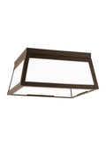 VISUAL COMFORT STUDIO, FOUNDERS TWO LIGHT OUTDOOR FLUSH MOUNT, OUTDOOR CEILING LIGHTS