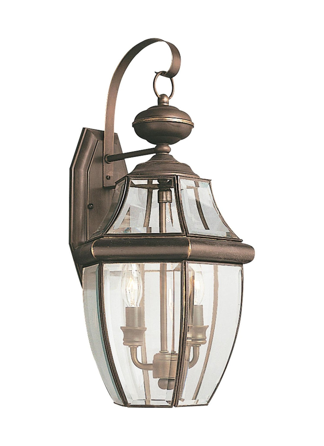GENERATION LIGHTING, LANCASTER TWO LIGHT OUTDOOR WALL LANTERN, OUTDOOR WALL LIGHTS