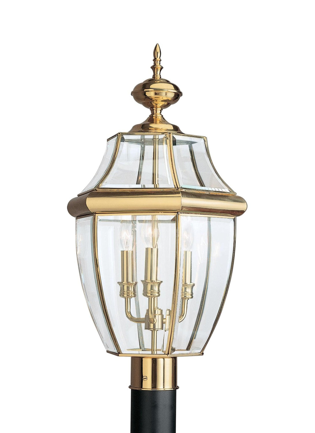 GENERATION LIGHTING LANCASTER THREE LIGHT OUTDOOR POST LANTERN - Post