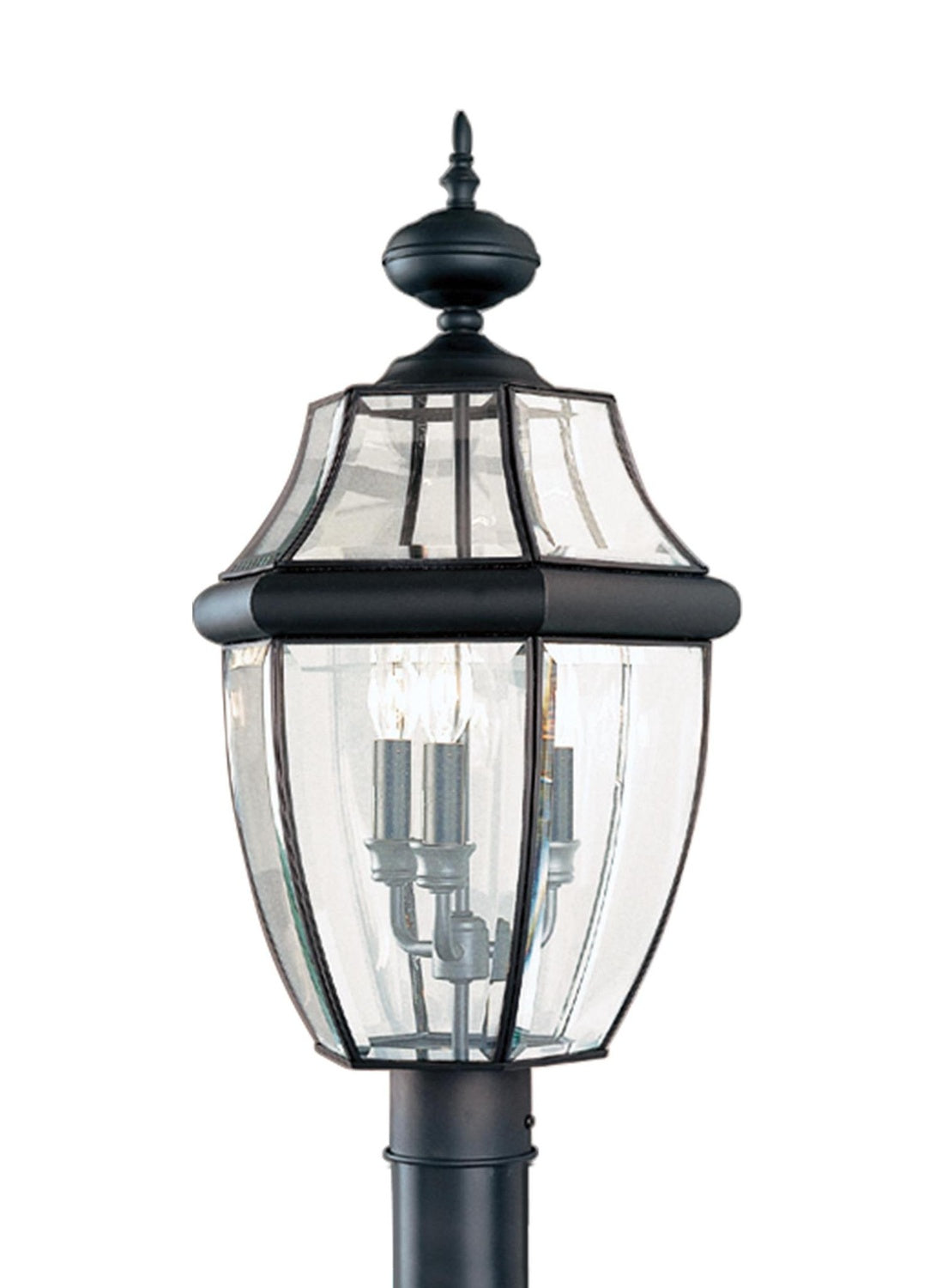 GENERATION LIGHTING LANCASTER THREE LIGHT OUTDOOR POST LANTERN - Post