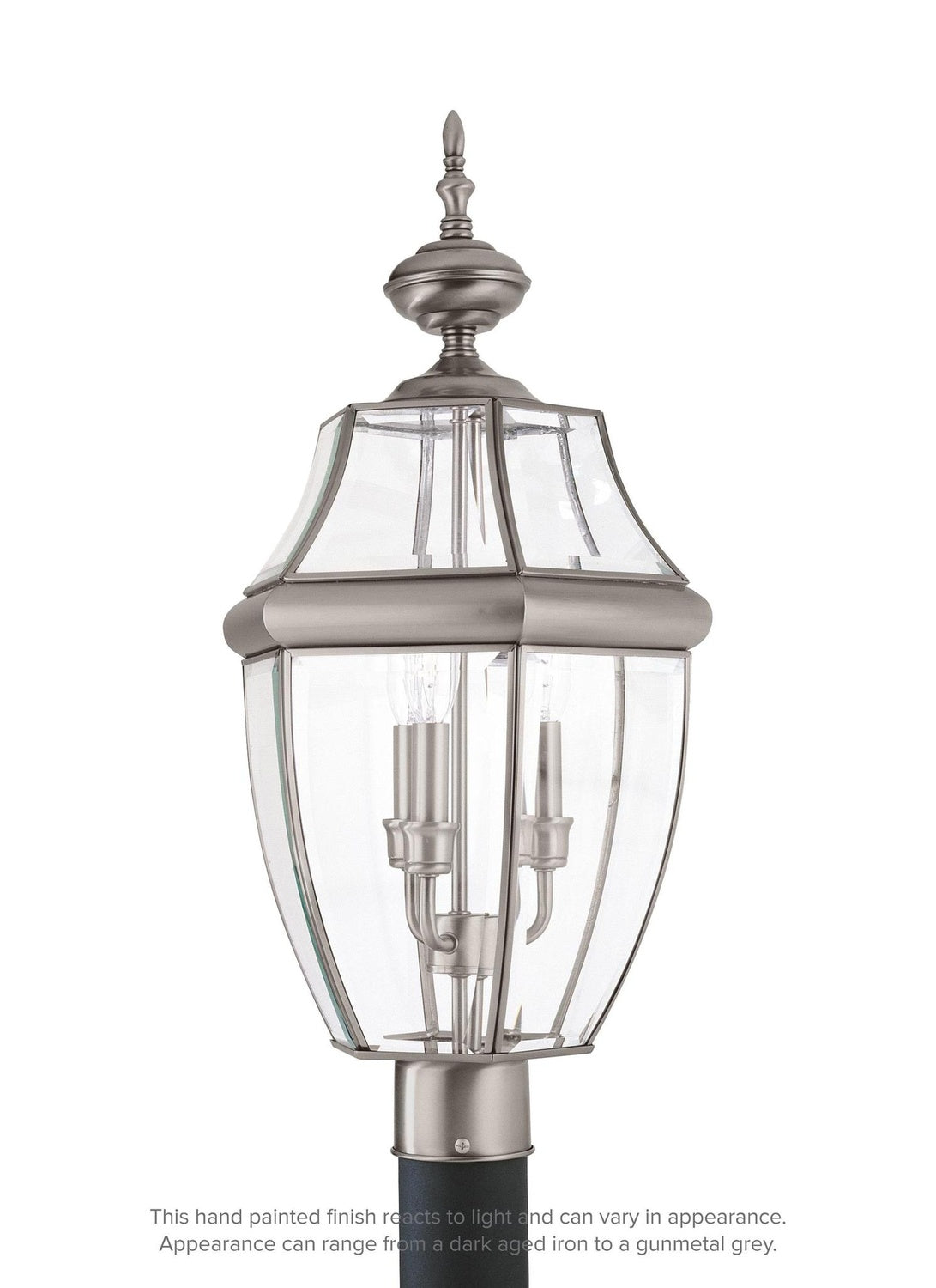 GENERATION LIGHTING LANCASTER THREE LIGHT OUTDOOR POST LANTERN - Post