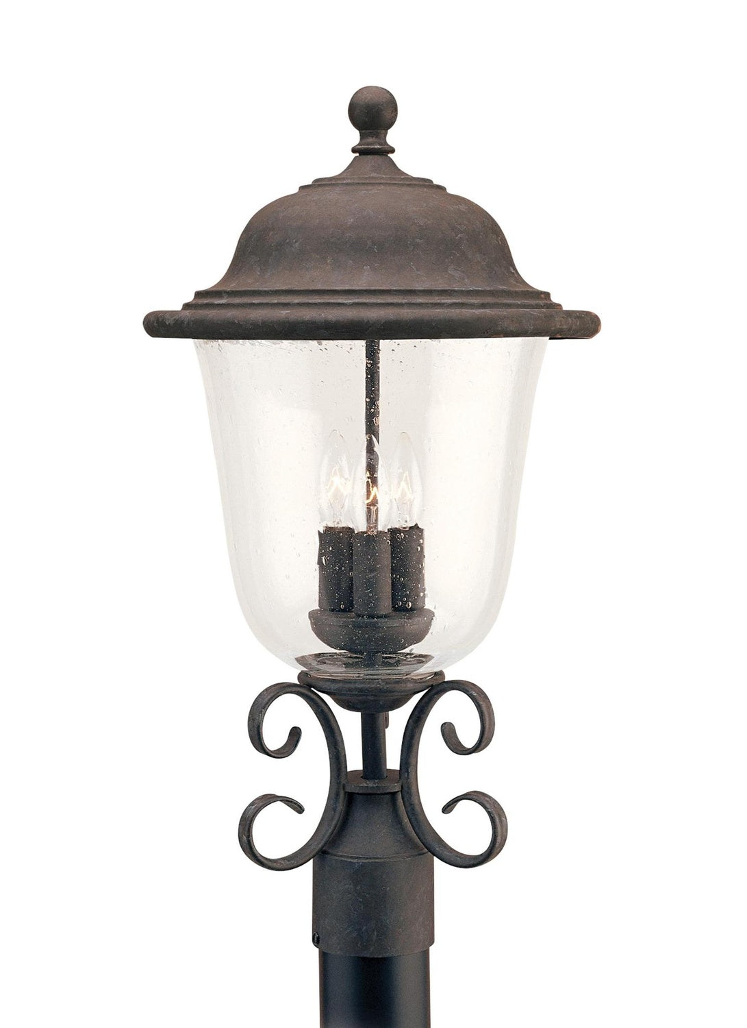 GENERATION LIGHTING TRAFALGAR THREE LIGHT OUTDOOR POST LANTERN - Post