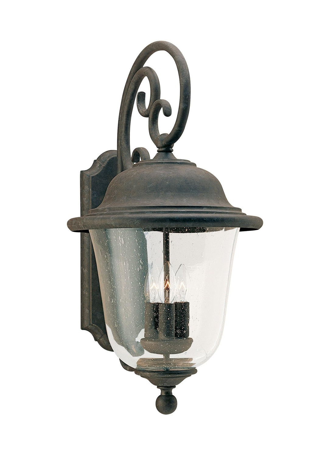 GENERATION LIGHTING, TRAFALGAR THREE LIGHT OUTDOOR WALL LANTERN, OUTDOOR WALL LIGHTS