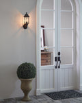 GENERATION LIGHTING, SEVIER ONE LIGHT UPLIGHT OUTDOOR WALL LANTERN, OUTDOOR WALL LIGHTS