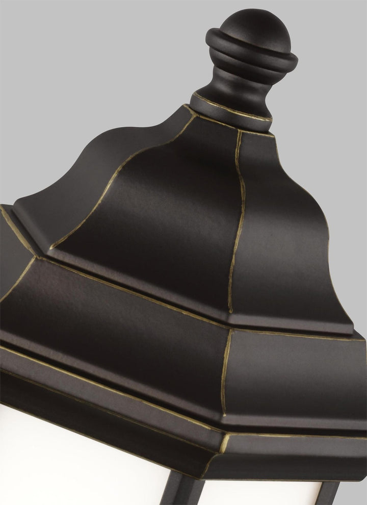 GENERATION LIGHTING, SEVIER ONE LIGHT UPLIGHT OUTDOOR WALL LANTERN, OUTDOOR WALL LIGHTS