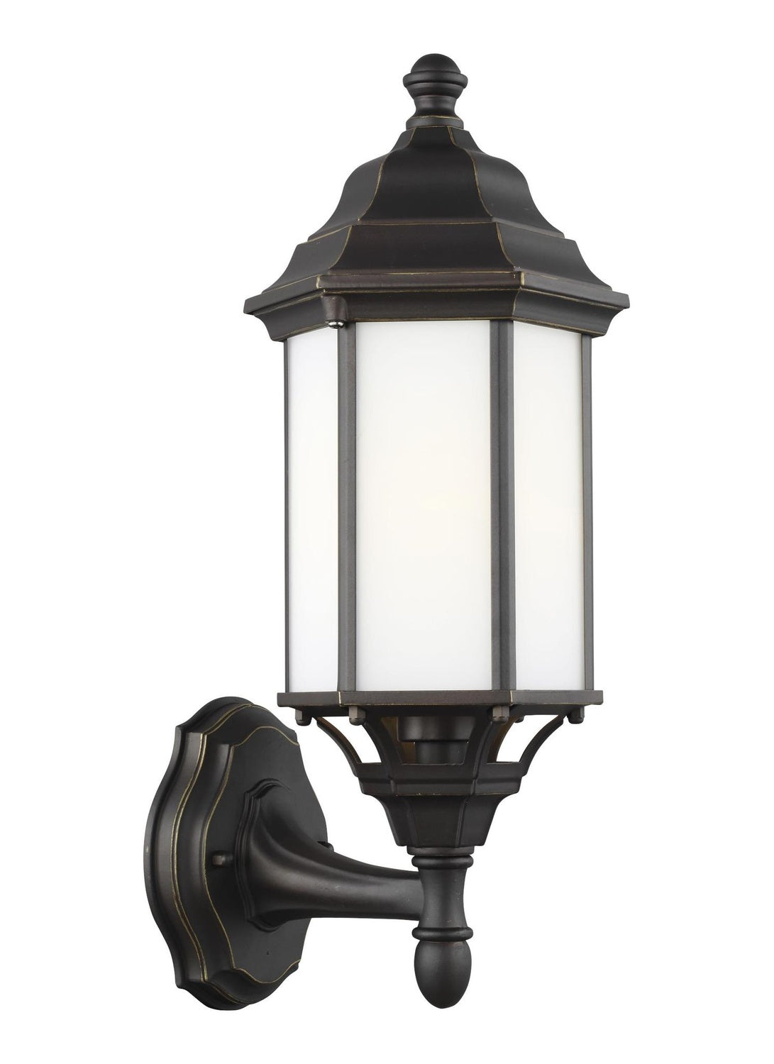 GENERATION LIGHTING, SEVIER ONE LIGHT UPLIGHT OUTDOOR WALL LANTERN, OUTDOOR WALL LIGHTS