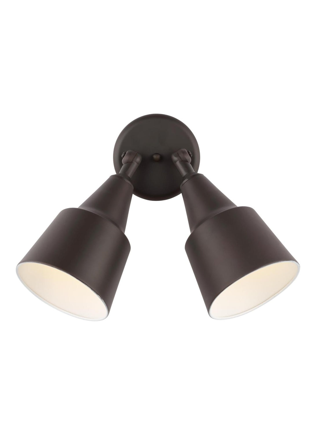 GENERATION LIGHTING, TWO LIGHT ADJUSTABLE SWIVEL FLOOD LIGHT, OUTDOOR WALL LIGHTS