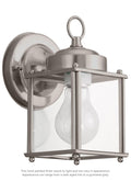 GENERATION LIGHTING, NEW CASTLE ONE LIGHT OUTDOOR WALL LANTERN, OUTDOOR WALL LIGHTS