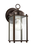 GENERATION LIGHTING, NEW CASTLE ONE LIGHT OUTDOOR WALL LANTERN, OUTDOOR WALL LIGHTS