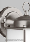 GENERATION LIGHTING, NEW CASTLE ONE LIGHT OUTDOOR WALL LANTERN, OUTDOOR WALL LIGHTS