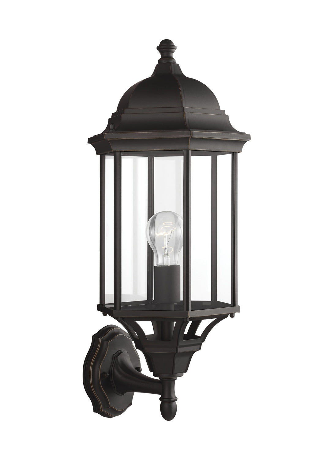 GENERATION LIGHTING, SEVIER ONE LIGHT UPLIGHT OUTDOOR WALL LANTERN, OUTDOOR WALL LIGHTS