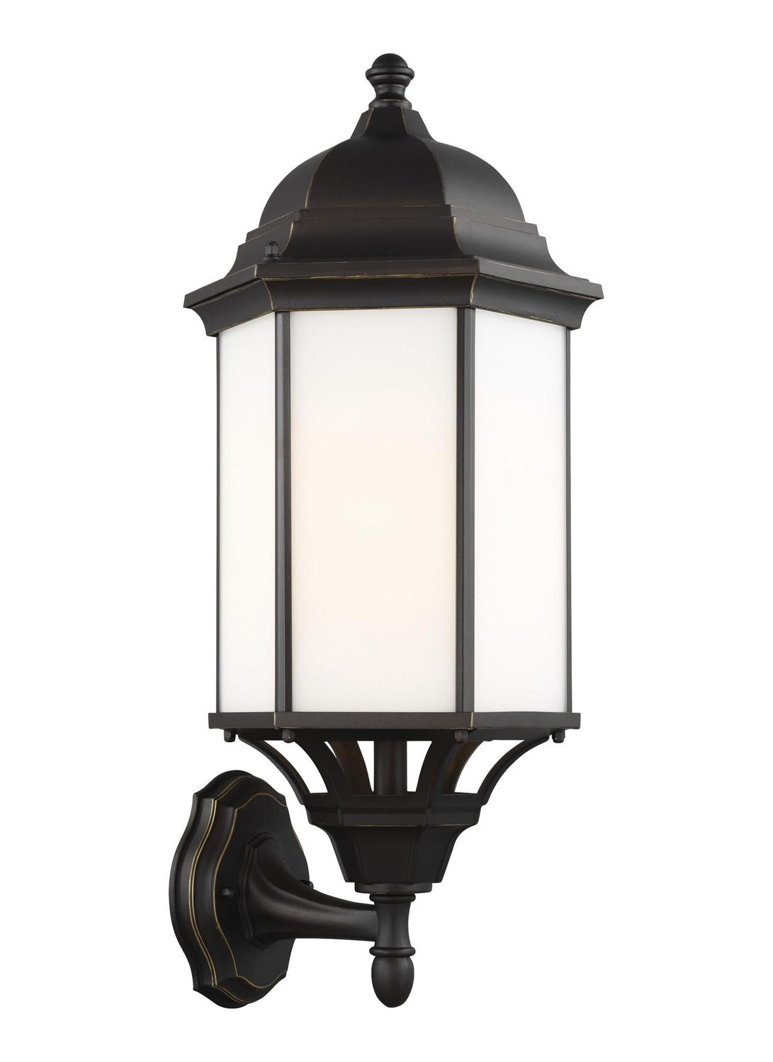 GENERATION LIGHTING, SEVIER ONE LIGHT UPLIGHT OUTDOOR WALL LANTERN, OUTDOOR WALL LIGHTS