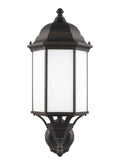 GENERATION LIGHTING, SEVIER ONE LIGHT UPLIGHT OUTDOOR WALL LANTERN, OUTDOOR WALL LIGHTS