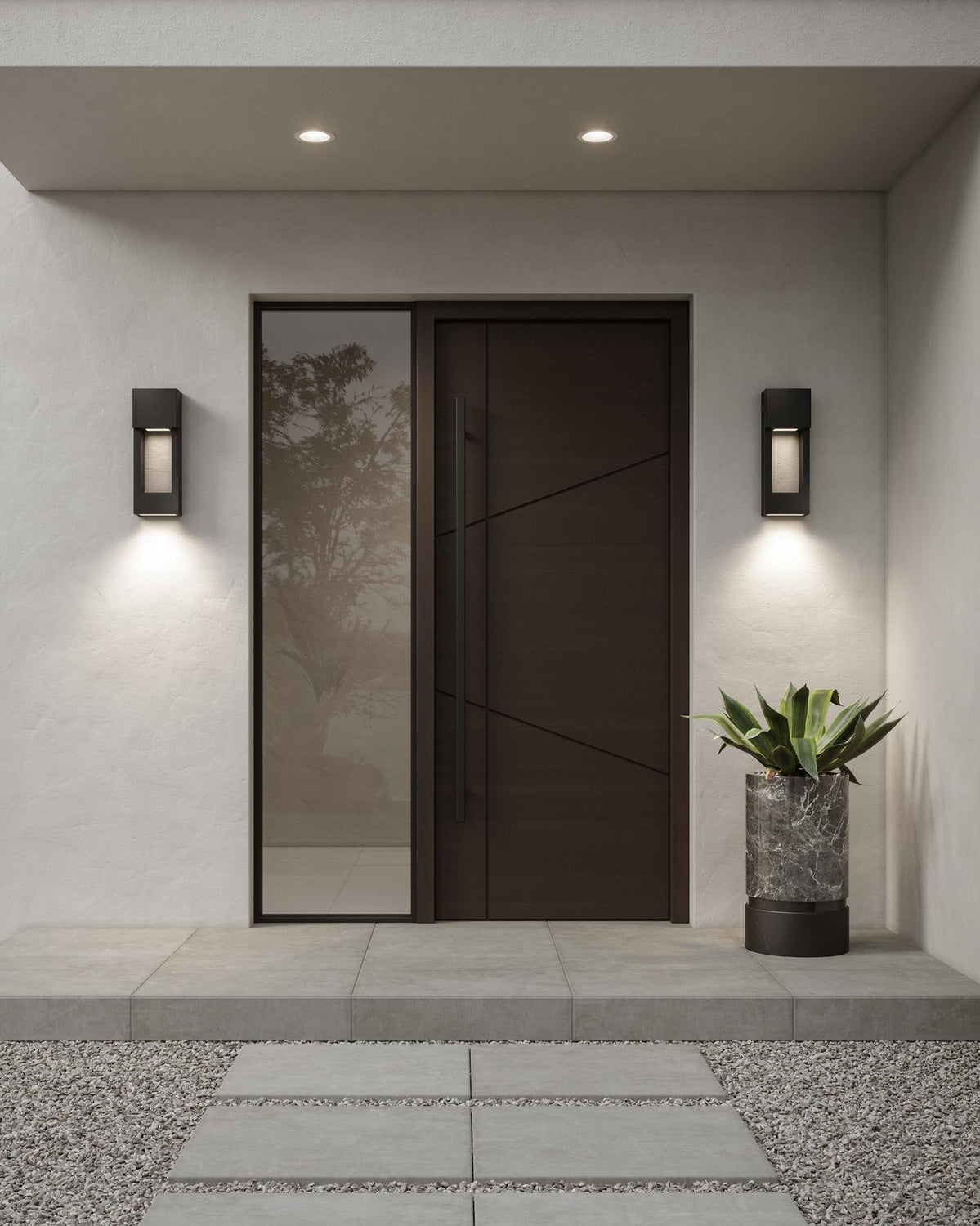 VISUAL COMFORT STUDIO, TESTA LED OUTDOOR WALL LANTERN, OUTDOOR WALL LIGHTS
