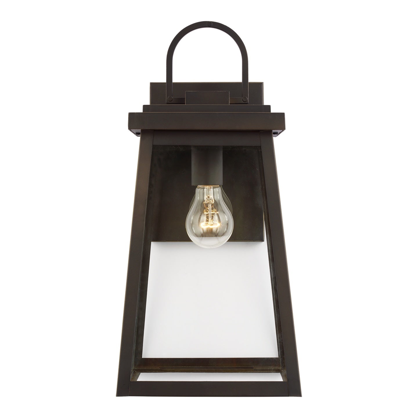 VISUAL COMFORT STUDIO, FOUNDERS ONE LIGHT OUTDOOR WALL LANTERN, OUTDOOR WALL LIGHTS