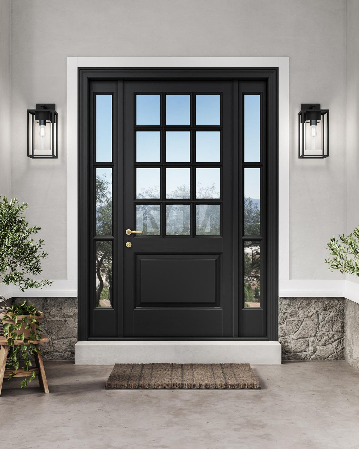 VISUAL COMFORT & CO., VADO ONE LIGHT OUTDOOR WALL LANTERN, OUTDOOR WALL LIGHTS