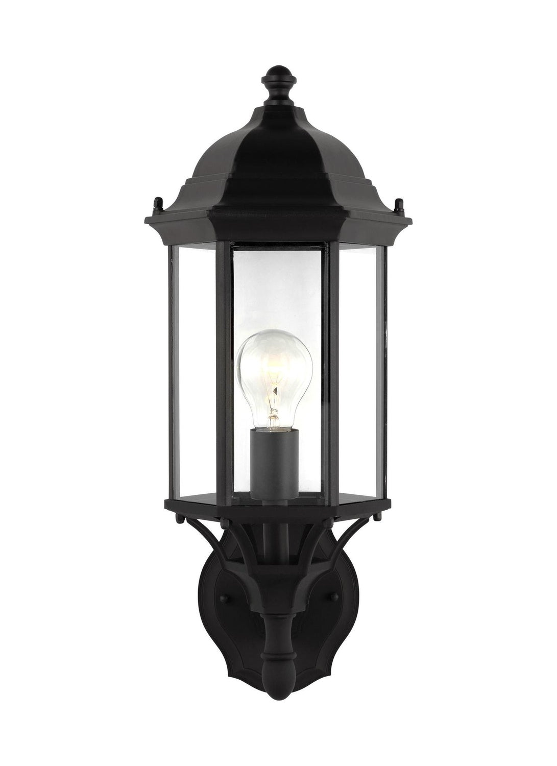 GENERATION LIGHTING, SEVIER ONE LIGHT UPLIGHT OUTDOOR WALL LANTERN, OUTDOOR WALL LIGHTS