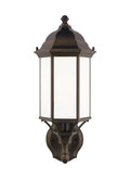 GENERATION LIGHTING, SEVIER ONE LIGHT UPLIGHT OUTDOOR WALL LANTERN, OUTDOOR WALL LIGHTS