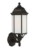 GENERATION LIGHTING, SEVIER ONE LIGHT UPLIGHT OUTDOOR WALL LANTERN, OUTDOOR WALL LIGHTS