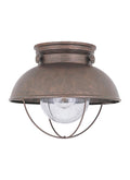 GENERATION LIGHTING, SEBRING ONE LIGHT OUTDOOR CEILING FLUSH MOUNT, OUTDOOR CEILING LIGHTS