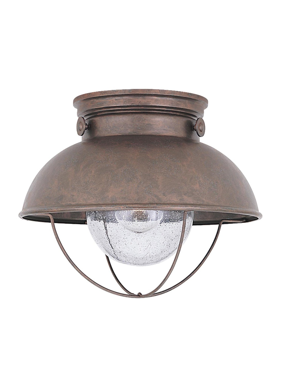 GENERATION LIGHTING, SEBRING ONE LIGHT OUTDOOR CEILING FLUSH MOUNT, OUTDOOR CEILING LIGHTS
