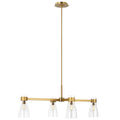 VISUAL COMFORT STUDIO, MORITZ FOUR LIGHT LINEAR CHANDELIER, CHANDELIER LIGHT