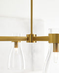 VISUAL COMFORT STUDIO, MORITZ FOUR LIGHT LINEAR CHANDELIER, CHANDELIER LIGHT