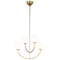 VISUAL COMFORT STUDIO, GALASSIA FOUR LIGHT CHANDELIER, CHANDELIER LIGHT