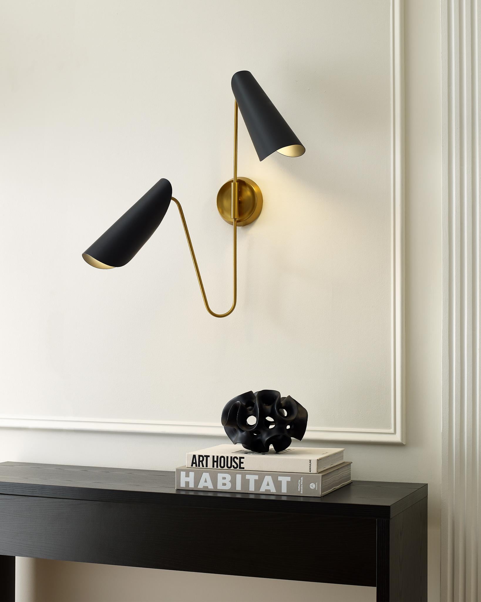 VISUAL COMFORT & CO., TRESA TWO LIGHT SCONCE, WALL SCONCES