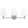 VISUAL COMFORT STUDIO, PAISLEY THREE LIGHT VANITY, VANITY LIGHT